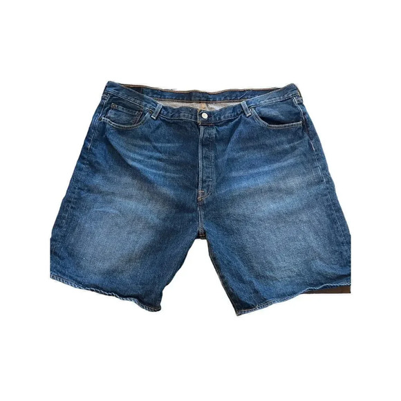 Levi 501 button fly jorts (denim shorts) 44W 9inseam - Picture 1 of 6